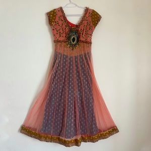 Dual Color Anarkali Suit